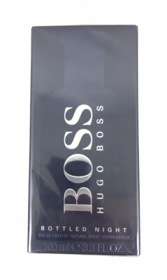 New Hugo Boss Mens Bottled Night Natural Spray Cologne Fragrance 2330-X