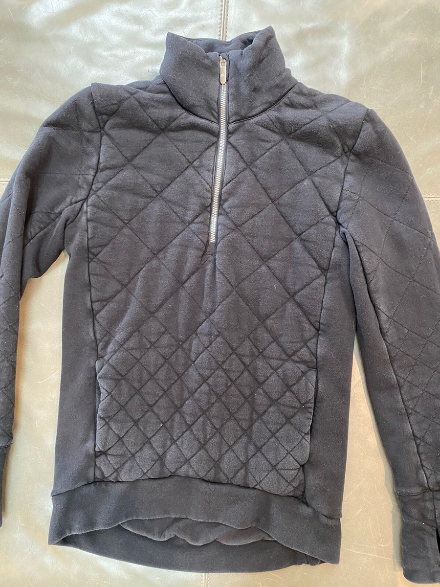 Lululemon Womens Forever Warm Quilted Heavy Pullover Sweater Faded
