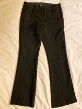 Marc by Marc Jacobs Black Wool Flare Low Rise Trousers Slacks Pants Womens Sz 2