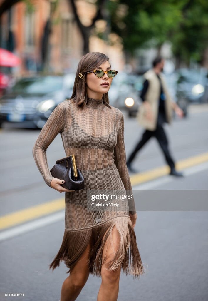 Fendi Brown Viscose Dress IT 36 | eBay