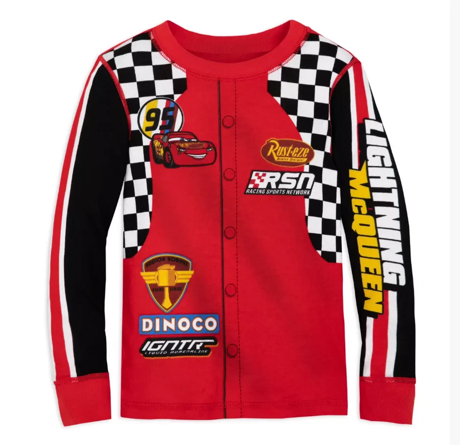 NUEVO Disney Store Rayo McQueen Traje de Carreras Disfraz Pijama Talla 5 Coches Nuevo con Etiquetas Foto 2 de 4