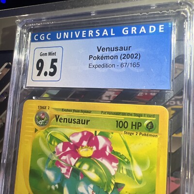 🔥🟩Venusaur - 67/165 - CGC 9.5 Gem Mint - Expedition | eBay