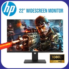HP 1080P FHD Computer Monitor 22 Inch 60Hz LCD Gaming Xbox PS5 Switch Laptop PC