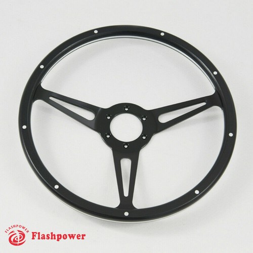 15" Black Forest Wood Steering Wheel Custom Ford Mustang Shelby AC Cobra W/Horn - Picture 2 of 5