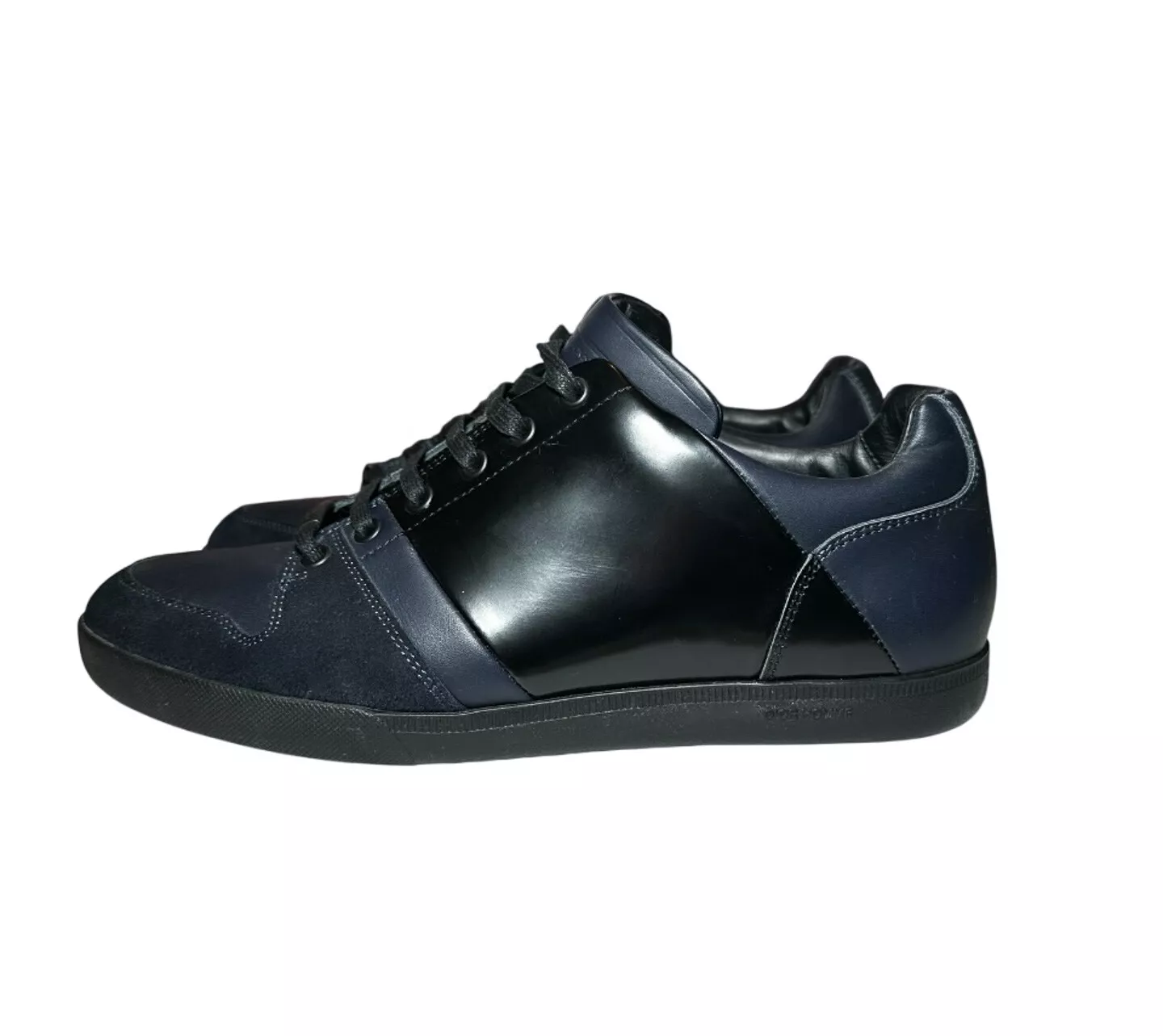 Baskets basses homme Dior Homme bleu noir cuir et daim 41