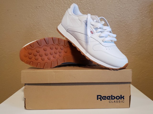 Reebok 49801 Classic Leather White / Gum SNEAKERS Women's 8 Women for sale online | eBay