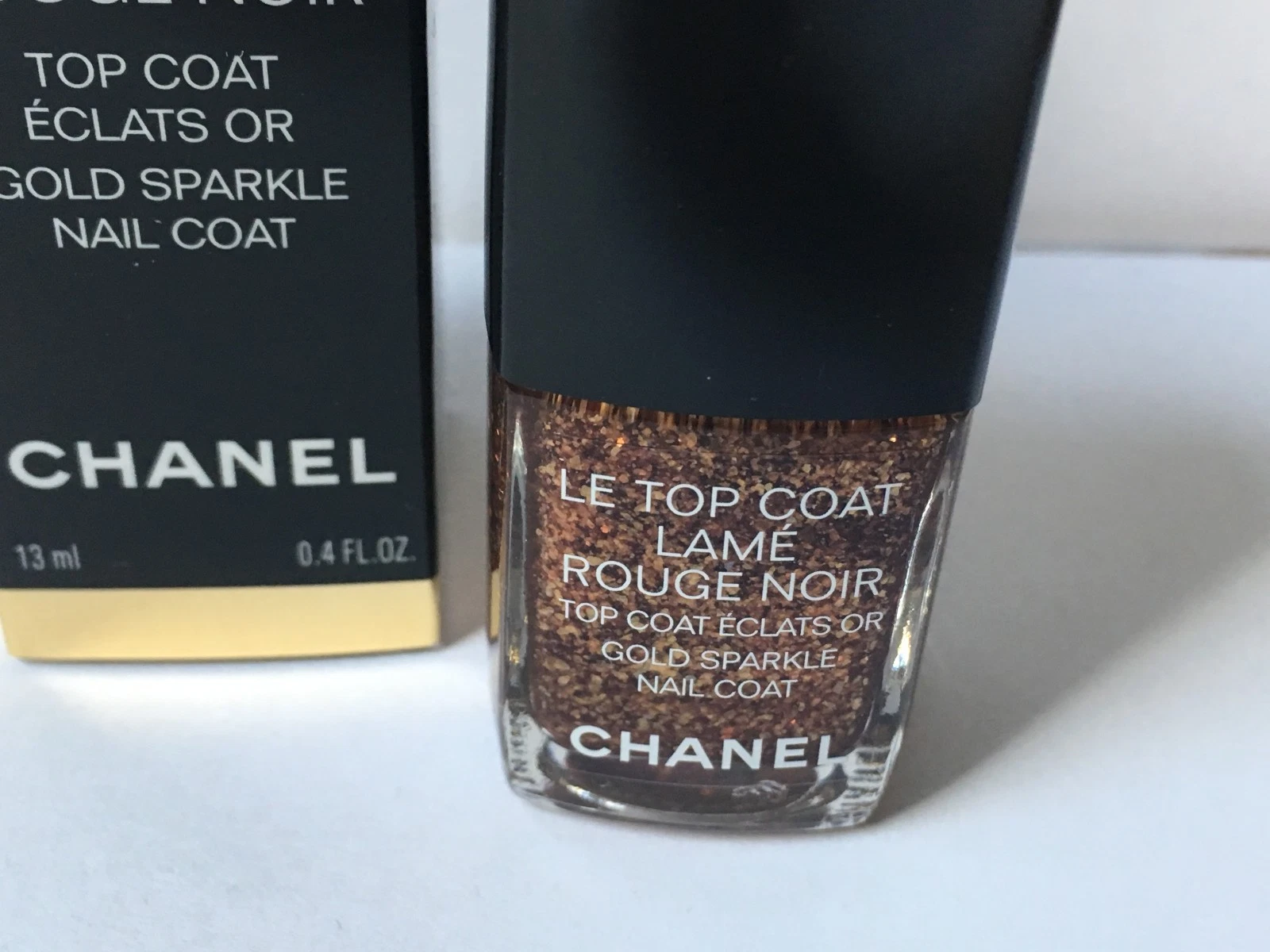 Chanel Le Top Coat Lame Rouge Noir new&boxed Limited edition!