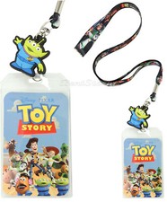 Disney Pixar Toy Story Characters Gang Lanyard ID Card Pin Holder Alien Charm