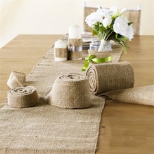 Time to Sparkle 30 x 275cm Hessian Table Runner Sewed Edge Wedding Party Decor