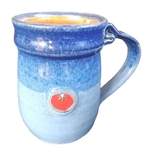 Blue Ombre Stoneware Tomato Soup Mug Pre-owned