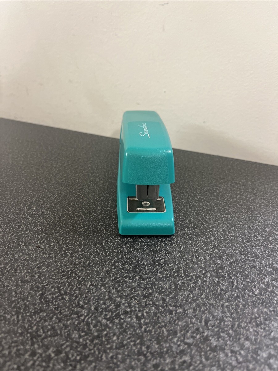 Mint Green Acrylic Stapler – Clear Desk Stapler, Large Capacity, Non-Slip Base, Jam-Free For Office Or Home Use