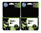 GENUINE NEW HP 564XL (CN684WN) Black Ink Cartridge 2-Pack