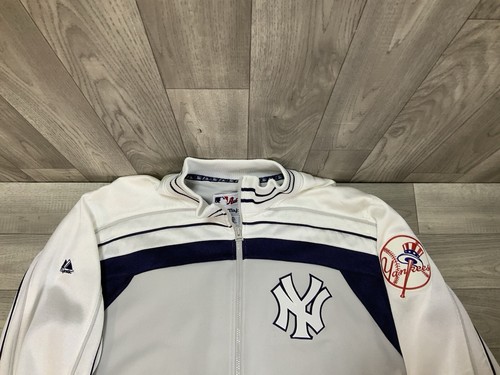 Giacca con zip Majestic Authentic Collection uomo NY Yankees taglia XL - Foto 9 di 20