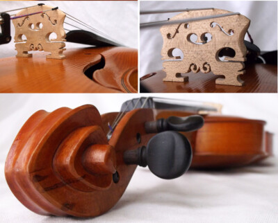 OLD RARE GERMAN VIOLA -see VIDEO - BRATSCHE ANTIQUE FINE 中提琴 альт ビオラ VIOLIN 217