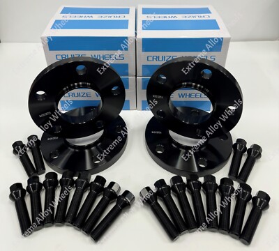 Alufelgen Spurverbreiterung für BMW X3 F25 + X4 F26 Modelle 12mm 20mm schwarz + Schrauben