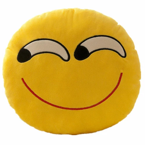 Kindergeschenk Emoji Soft Cushion Kissen Smiley Emoticon Plüschtier 33cm - Bild 6 von 42