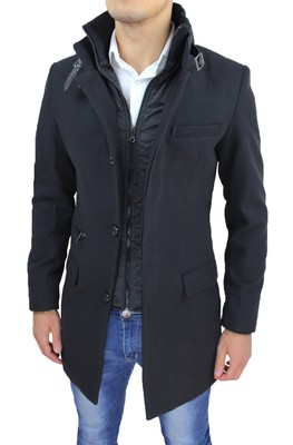 fitted black coat