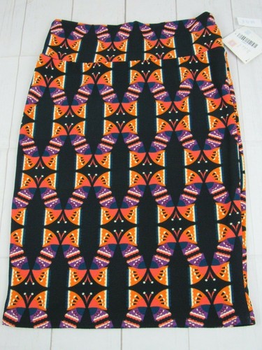 Lularoe Women's Cassie Black with Butterfly Skirt Size L NWT - Picture 1 of 3