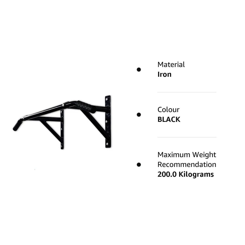 wall mounted pull-up bar two grip