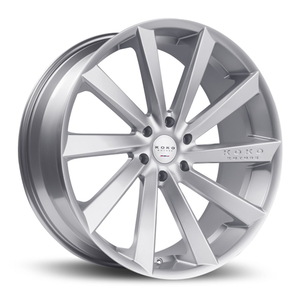 24" Koko Kuture Kapan Silver 24x10 Concave Wheels Rims Fits Rolls-Royce Wraith
