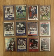 Lot Of 12 Signed NFL Cards- HOFers & More - Lilly, Sims, Brazile, Givens, Etc.