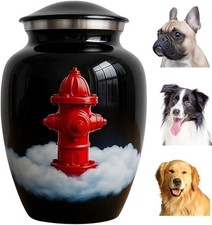 Dog Urn for Ashes For Dogs Up to 80 lbs   Red Fire Hydrant Urn