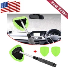 Windshield Cleaning Tool Kit Car Window Glass Wiper Cleaner Brush Pad Extendable