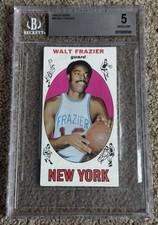 1969 Topps Walt "Clyde" Frazier BGS 5 Rookie Tallboy #98 HOF RC Knicks - POP 16