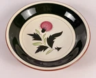 Stangl Pink Thistle 7-3/4" Coupe Soup Bowl 7-3/4" D Hand Painted 1950's 60's Vtg