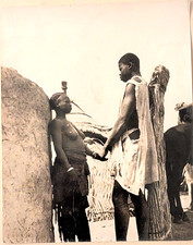 Antique Photograph / African  couple / 8x6.5 in (8)