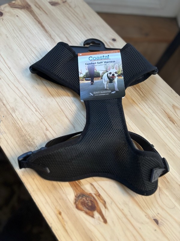 Coastal Pet Comfort Soft Wrap Adjustable Dog Harness Size M - Black