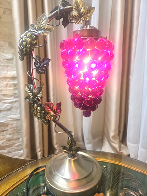 ROYAL ARDEN Touch sensor light Grape Design Table Lamp Red Room Interior Japan