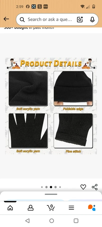 2 Conjuntos Disfraz de Ladrón Juegos con disfraces Gorro Gorra Guantes Máscara de Ojos Bolsas de Lona LEER Foto 3 de 4