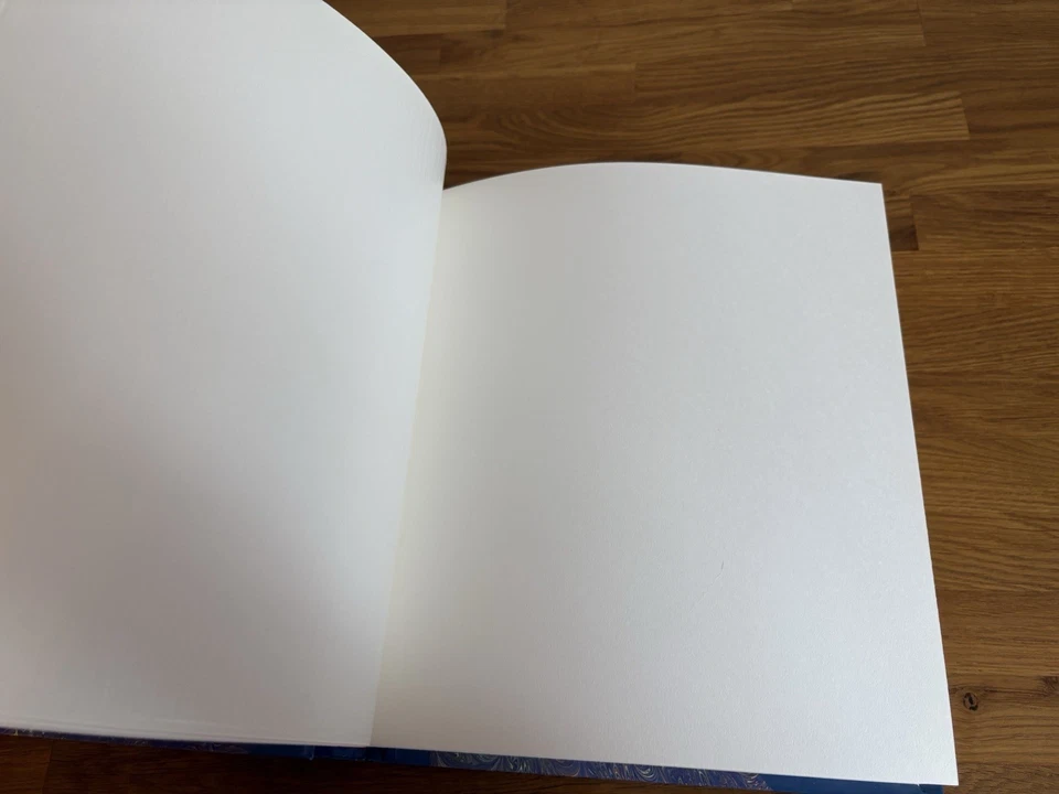 Vintage Fotoalbum XXL Blau mit Mustern Foto Album Erinnerungen 28x32 cm - Bild 3 von 4