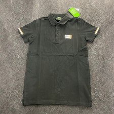 HUGO BOSS Regular-fit Stretch Polo Shirt Men's Size S Black