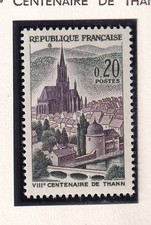🦬Timbre France N°1308 - Luxe ** - Ville de Thann - MNH** - 1961🦬