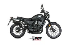 Scarico HONDA CL 500 Mivv HR-1 Inox Nero Fondello Carbonio Corto H.090.LH1BC