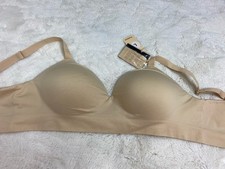NWT Truekind Supportive Comfort Wireless Shaping Beige Bra Women Size L  10210