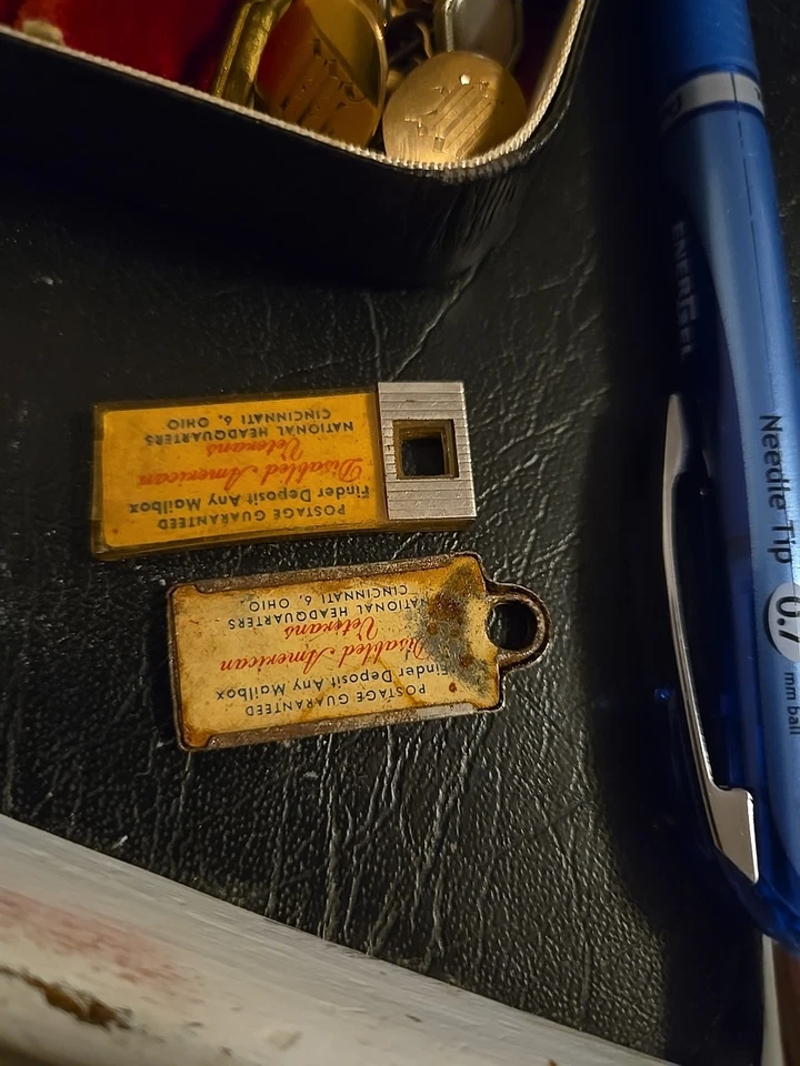 Disabled American vets dist of Columbia tags 1954 1952 Vintage Rare - Image 3 of 4