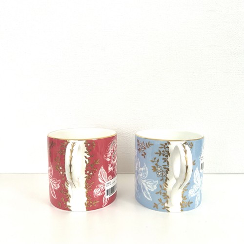 Wedgwood Wonderlust Tonkin Mug Pink Blue Fine Bone China 350ml Used - Picture 2 of 10
