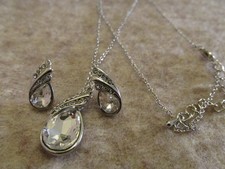 Crystal Necklace & Earring Jewellery Set