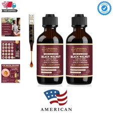20-in-1 Liposomal Wormwood Black Walnut Cleanse for Humans Drops Liquid   Rap...