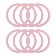 8Pcs Magnetic Adapter Ring, Magnetic Wireless Charger Conversion Kit, Pink