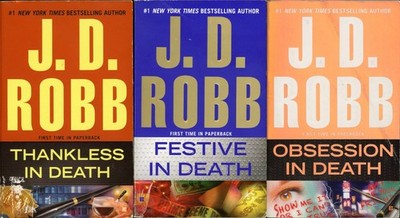 J.D. Robb In Death Series Crime Lot of 3 Paperback by Nora Roberts