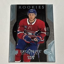 2023-24 Upper Deck Exquisite Rookies - Owen Beck Platinum Blue #/299 Canadians