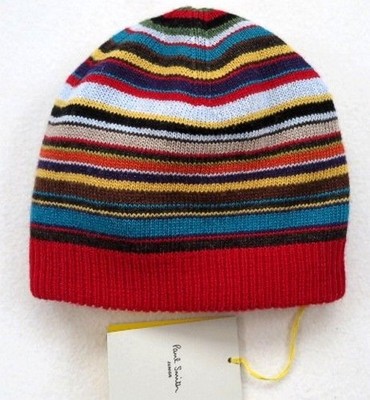 PAUL SMITH   bunte  Streifenmütze m. Kaschmir  Gr.2-4 Jahre   NEU