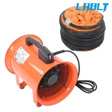 LABLT 8" Utility Blower Fan Industrial Portable Exhaust Fan w/16.4Ft Duct Hose