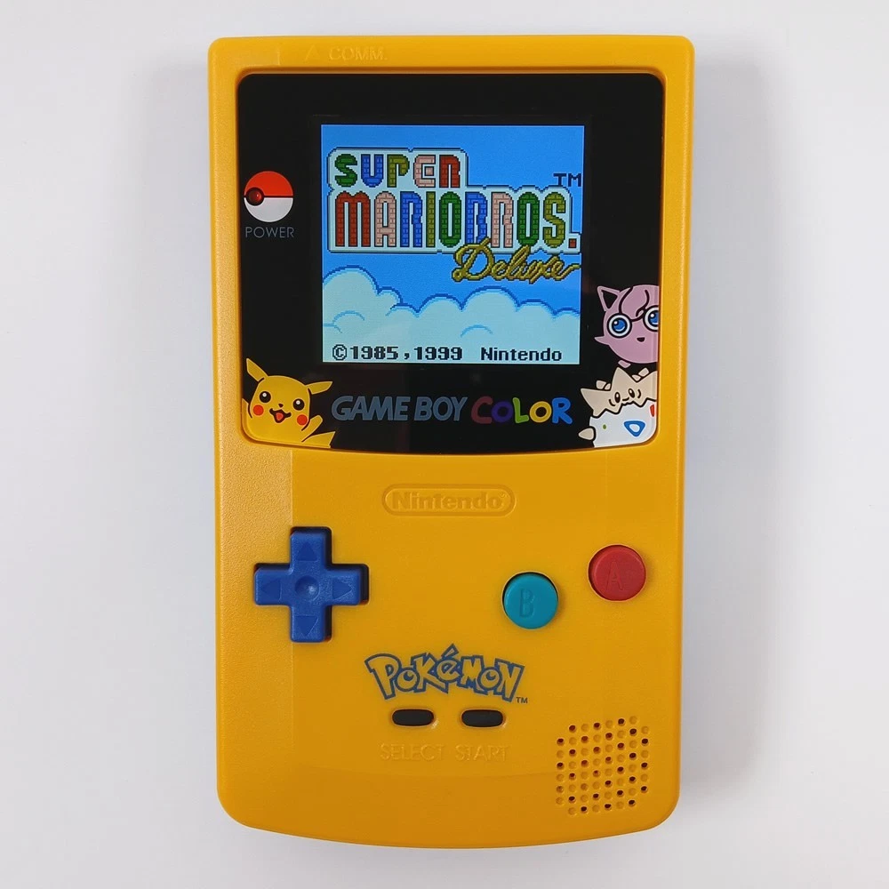 TOPALLI - Tapa trasera de repuesto compatible con Nintendo Game Boy Color (amarillo TOPALLI - Tapa trasera de repuesto compatible con Nintendo Game Boy Color (amarillo