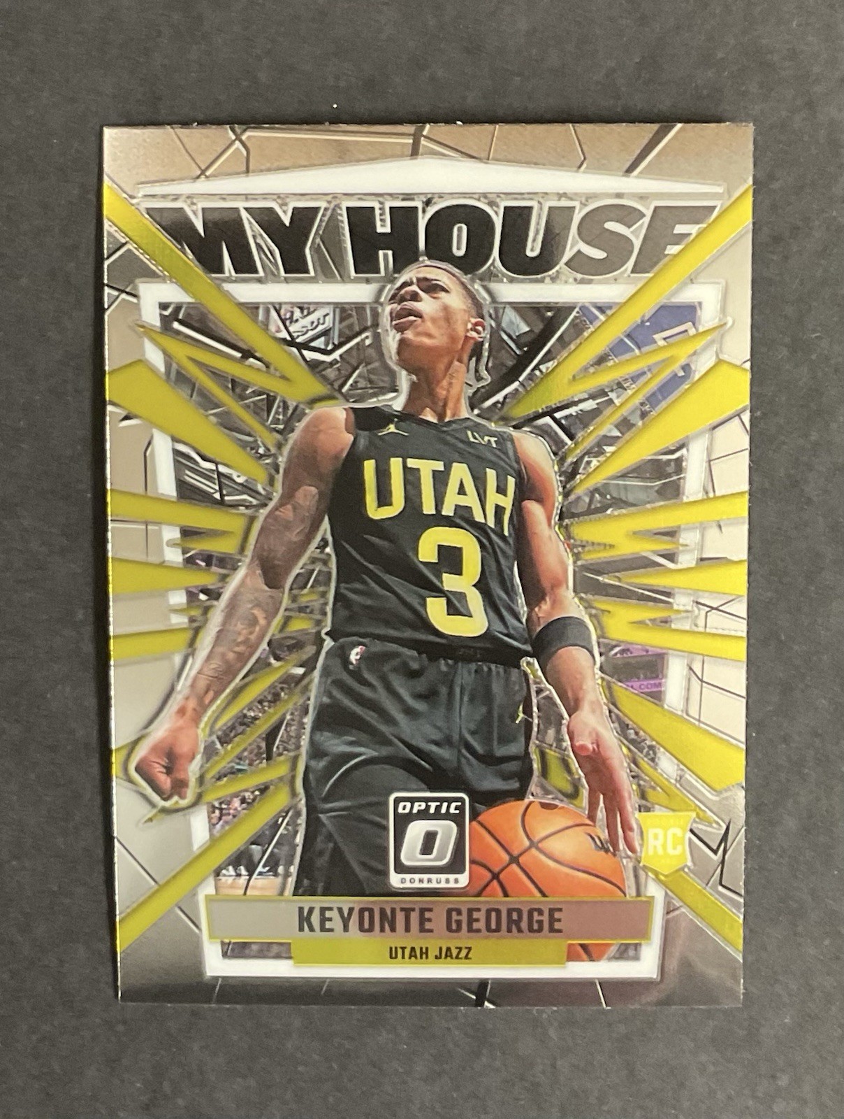 2023-24 Donruss Optic #4 Keyonte George My House Jazz