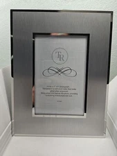 Things Remembered Silver Picture Frame 4x6 New, In Box, Free standing.  